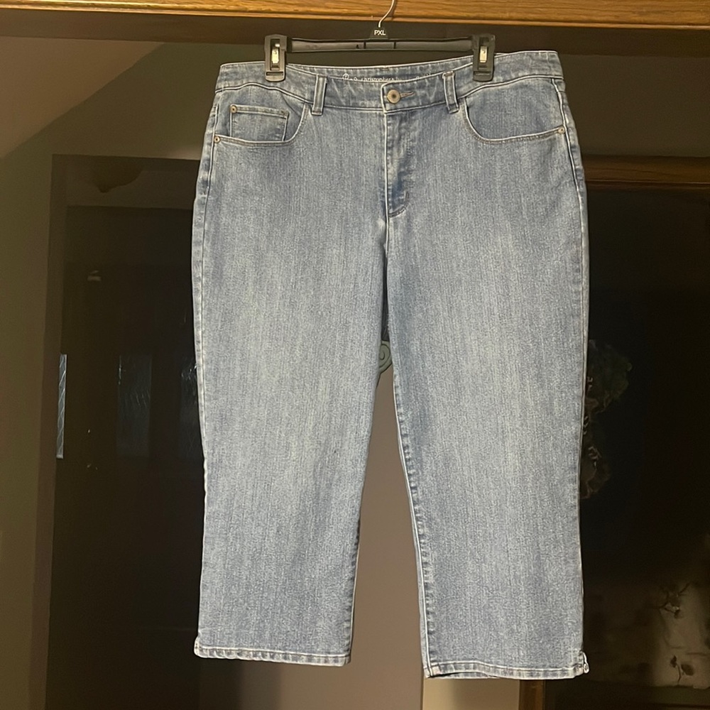 Christopher and Banks denim capri